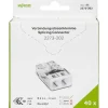 Rasialiitin Wago 2-Nap 0.5-2.5mm² valkoinen