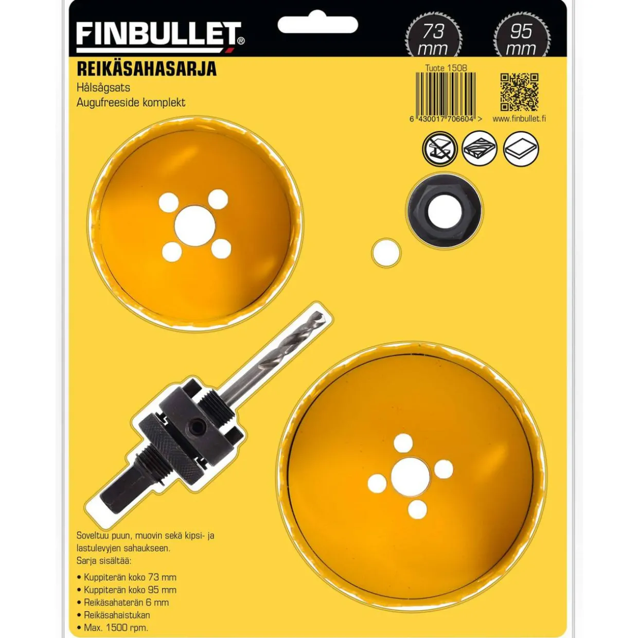Rasiaporasarja Finbullet 73&95 mm M3 B1-ME