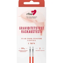 Raskaustestiliuskat RFSU 2 kpl