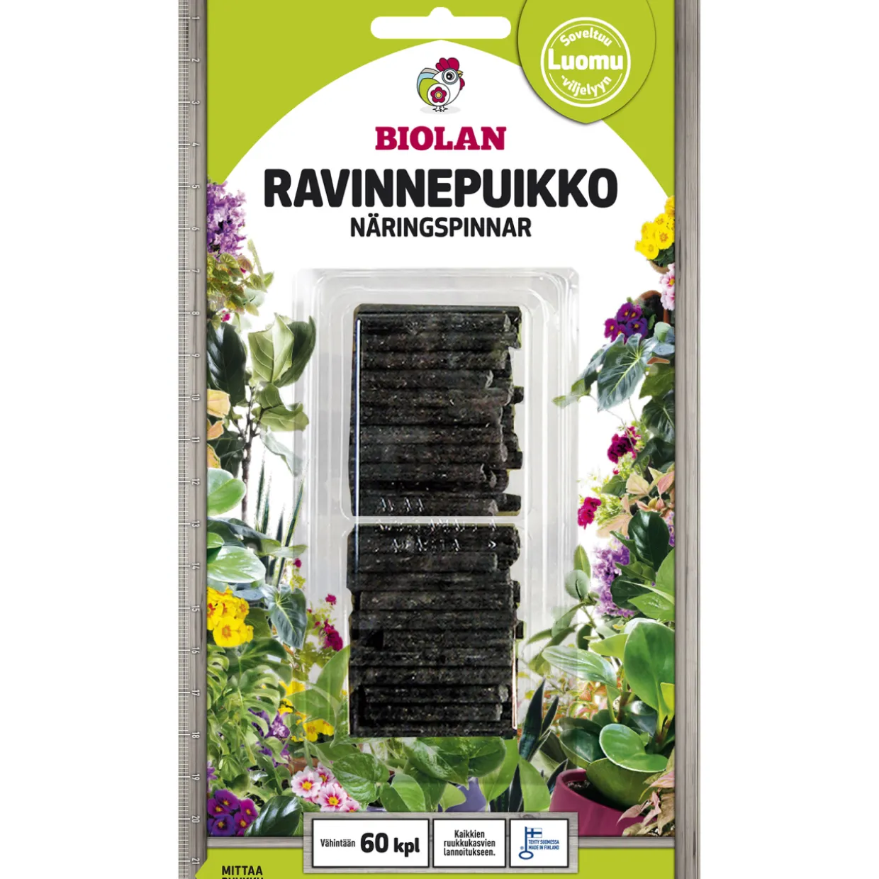 Ravinnepuikko Biolan, kaikille ruukkukasveille