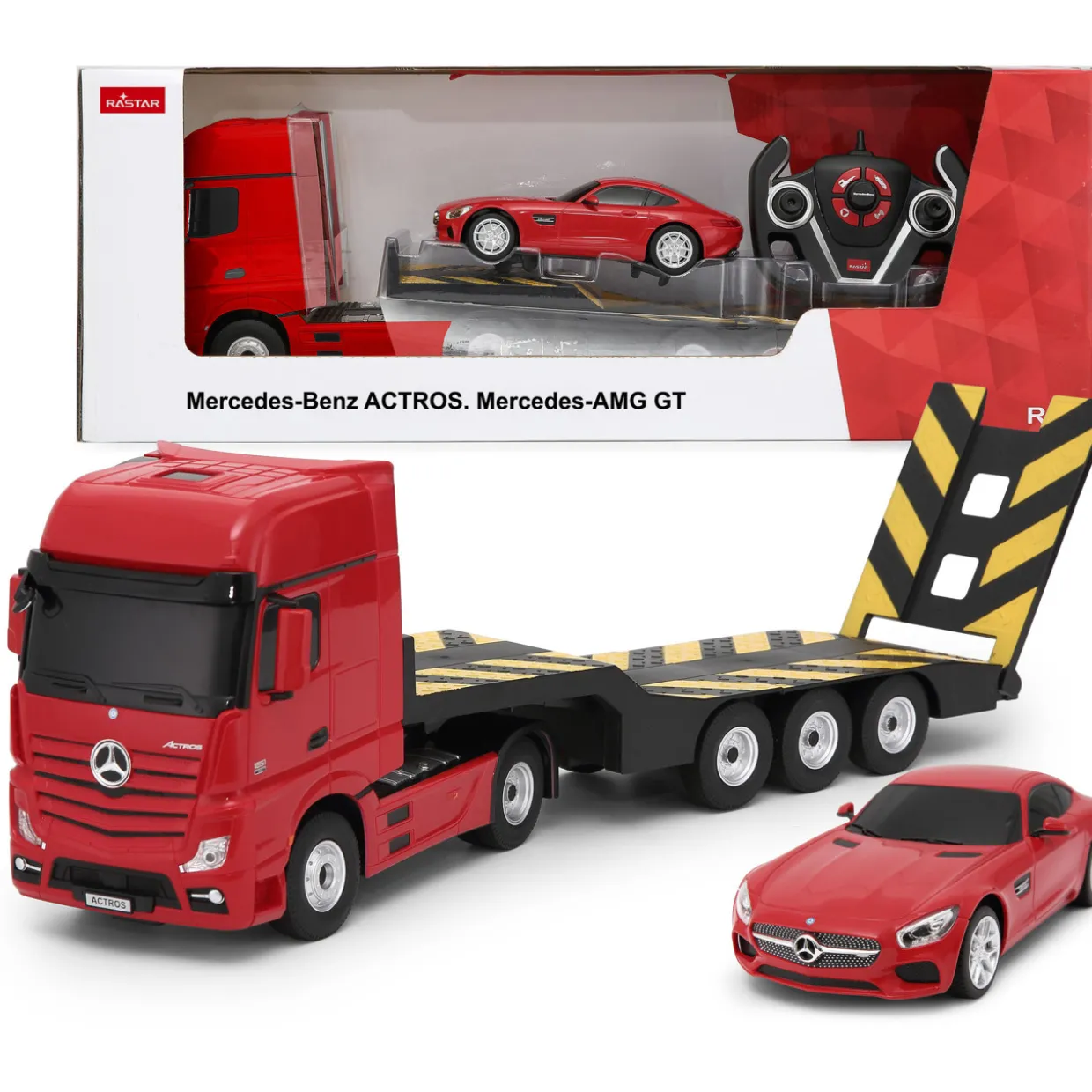 RC 1:26 Mercedes-Benz Actros with 1/24 scale Car 52 cm