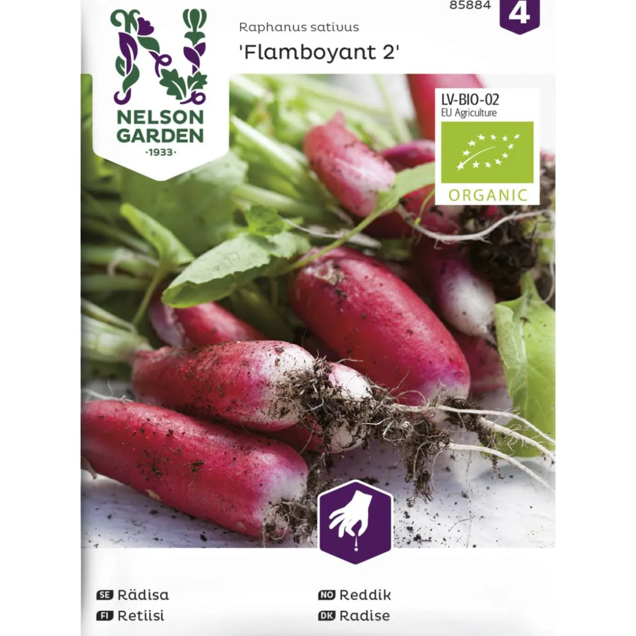 Retiisi siemen Nelson Garden Basic Flamboyant 2 Organic