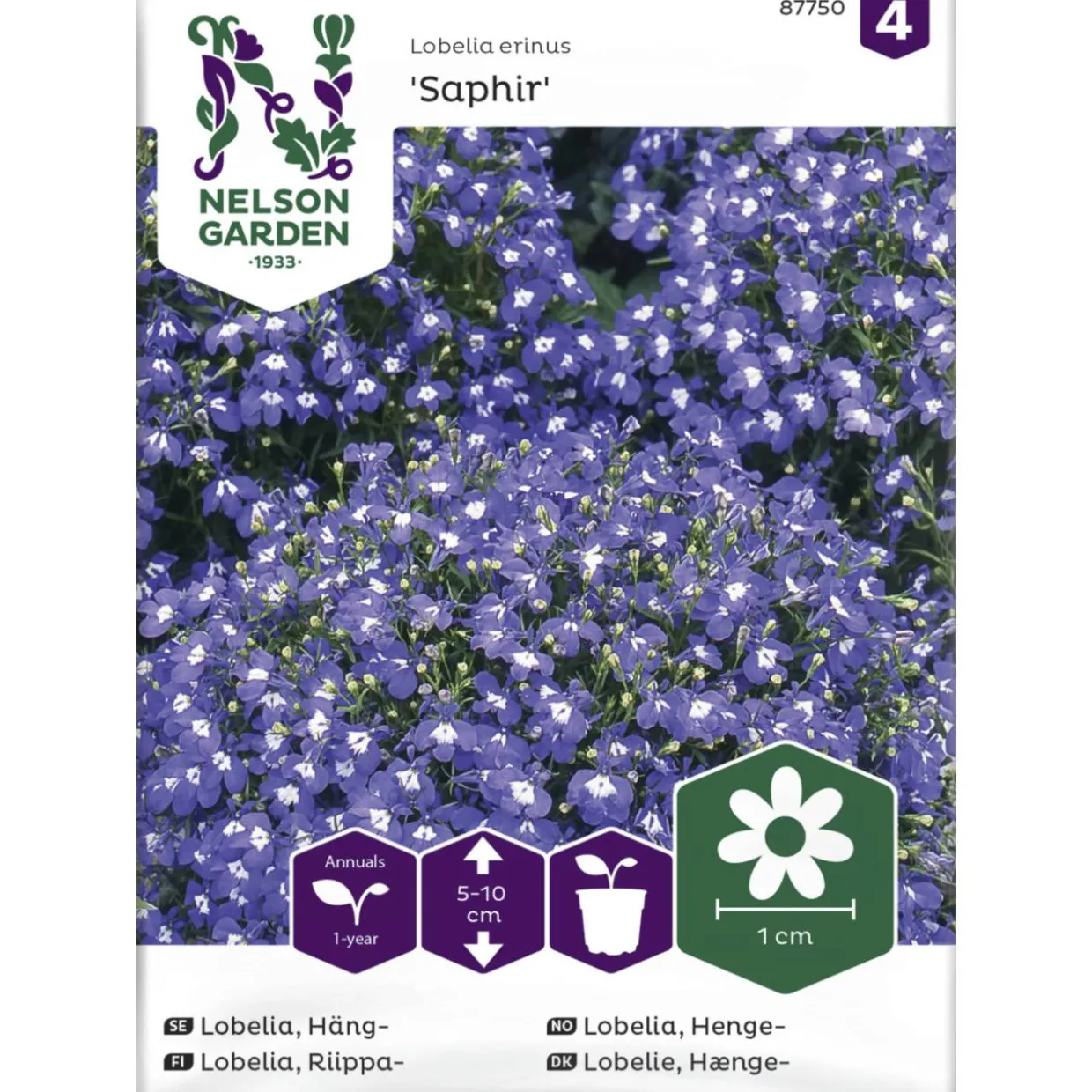 Riippalobelia siemen Nelson Garden Basic Saphir