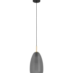 Riippuvalaisin EGLO Alobrase 40W Ø20cm mattaharmaa/harjattu messinki