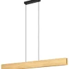 Riippuvalaisin EGLO Anchorena-z led 35W 123x5,5cm puu/musta