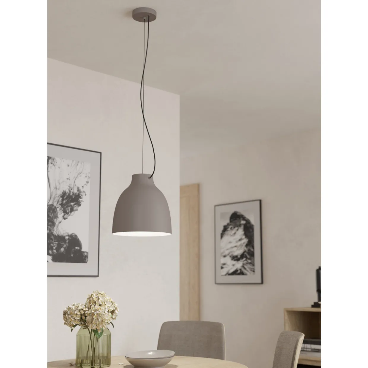 Riippuvalaisin EGLO Camasca 40W Ø28cm taupe