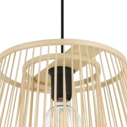 Riippuvalaisin EGLO Hykeham 40W Ø38cm puu/musta