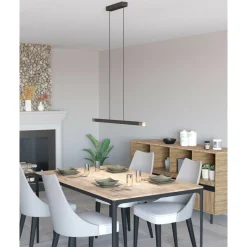Riippuvalaisin EGLO Lisciana led 18W 87,5x3,5cm puu/harmaa/valkoinen
