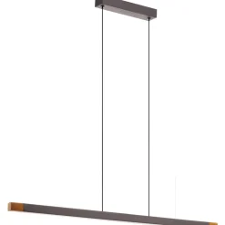 Riippuvalaisin EGLO Lisciana led 18W 87,5x3,5cm puu/harmaa/valkoinen