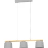 Riippuvalaisin EGLO Mariel 3x40W 91x19cm puu/vaaleanharmaa
