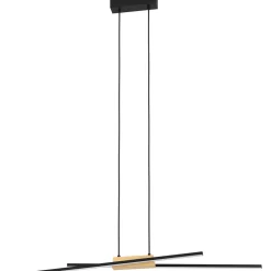 Riippuvalaisin EGLO Panagria led 2x13W 93,5x7,5cm musta/puu