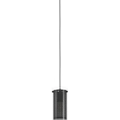 Riippuvalaisin EGLO Pinto textil 1 led 10W Ø12cm musta
