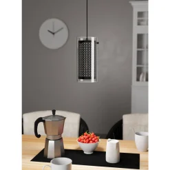Riippuvalaisin EGLO Pinto textil 1 led 10W Ø12cm musta