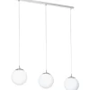 Riippuvalaisin EGLO Rondo 3x40W 96x20cm nikkeli/mattavalkoinen