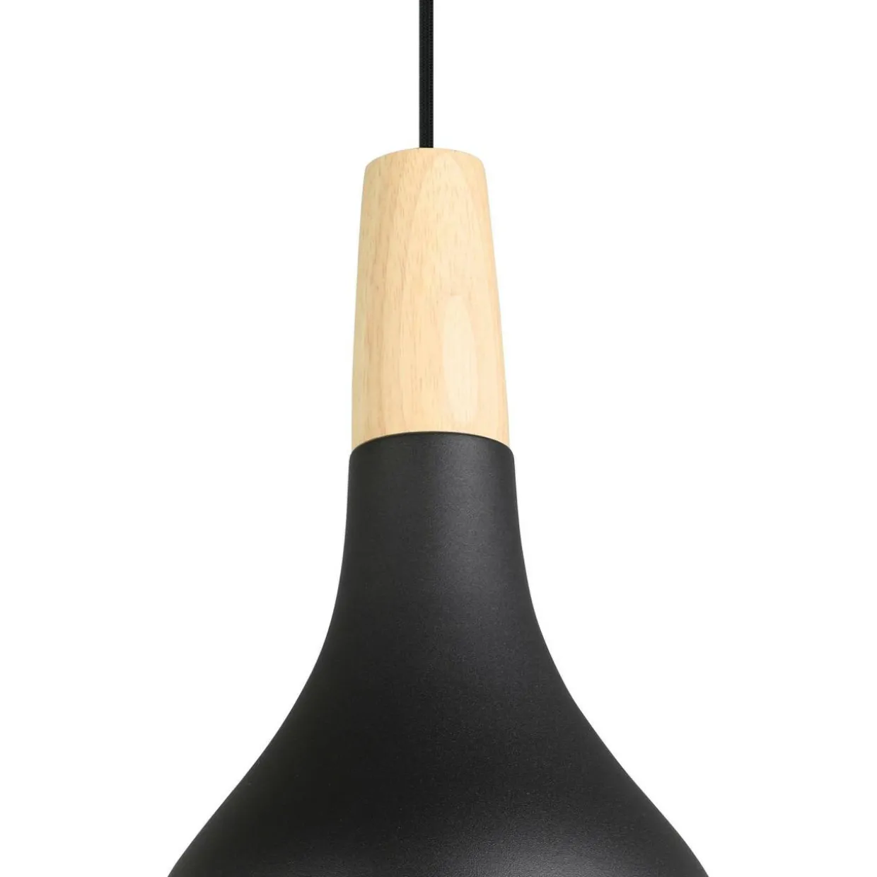 Riippuvalaisin EGLO Sabinar 40W Ø18cm musta/puu