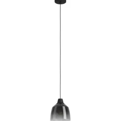 Riippuvalaisin EGLO Sedbergh 40W Ø20cm musta/harmaa-musta savulasi