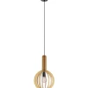 Riippuvalaisin EGLO Velasco 40W Ø31cm puu/musta