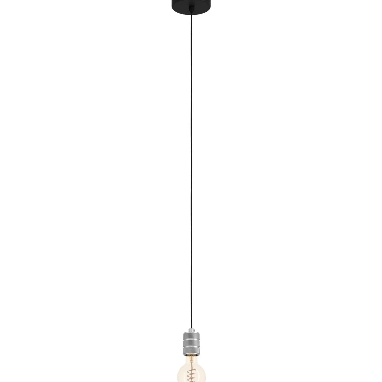 Riippuvalaisin EGLO Yorth 40W Ø5cm mattahopea/musta