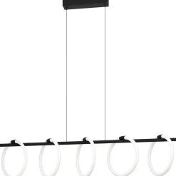 Riippuvalaisine 5-os. EGLO Caranacoa led 5x7W 117x23cm musta/valkoinen