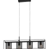 Riippuvalaisin 4-os EGLO Catterick 4x40W 91x16,5cm musta