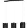 Riippuvalaisin 3-os EGLO Manby 3x40W 90x20cm musta