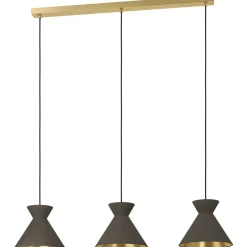 Riippuvalaisin 3-os EGLO Nastasia 3x40W 100x24cm cappuccino/messinki