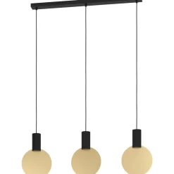 Riippuvalaisin 3-os EGLO Sarona led 3x4,5W 91x5cm musta/kulta