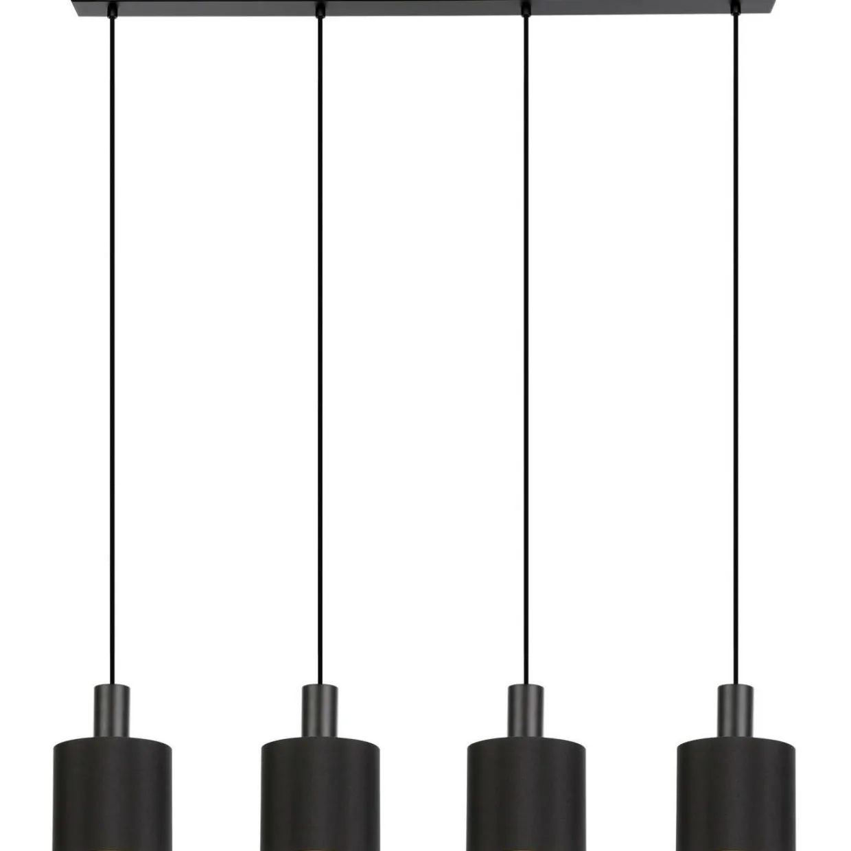 Riippuvalaisin 4-os EGLO Zaragoza 4x28W 92,5x16cm musta/kulta
