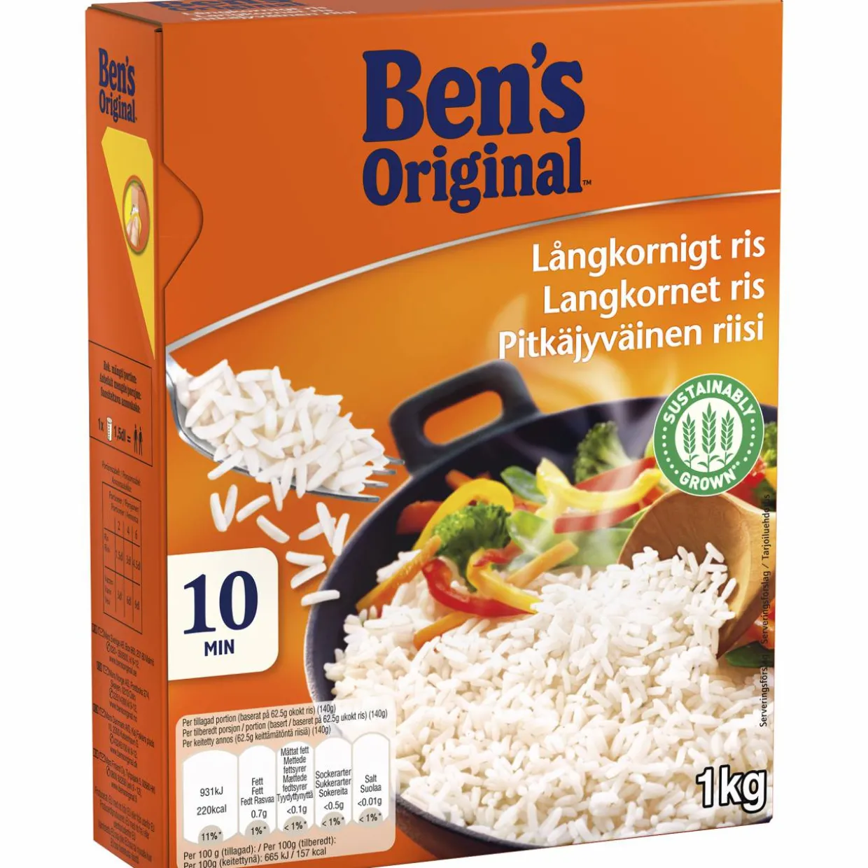 Riisi Ben's Original 1 kg pitkäjyväinen
