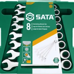 Räikkälenkkiavainsarja Sata 8-19 mm 8-osaa