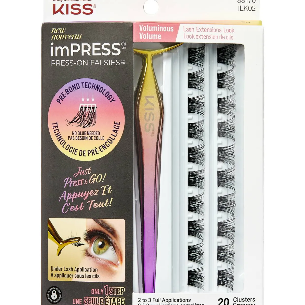 Ripsitupsut Kiss Impress Press-on Voluminous