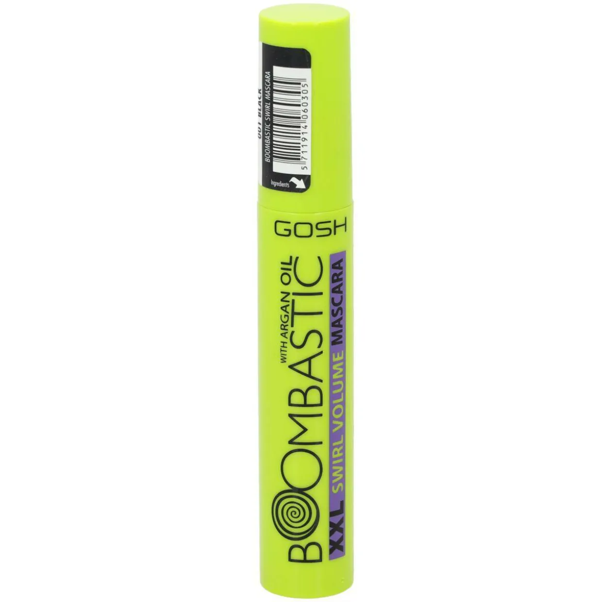 Ripsiväri, Gosh 13 ml Boombastic XXL Swirl Volume #001 Black