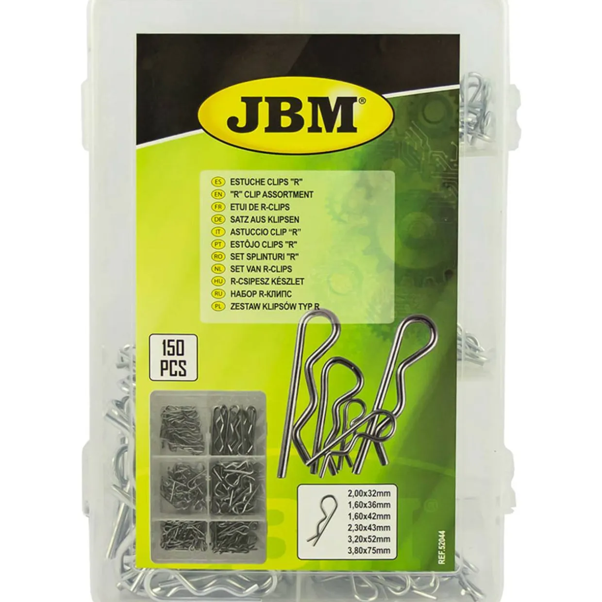 R-sokkalajitelma 150 osaa JBM
