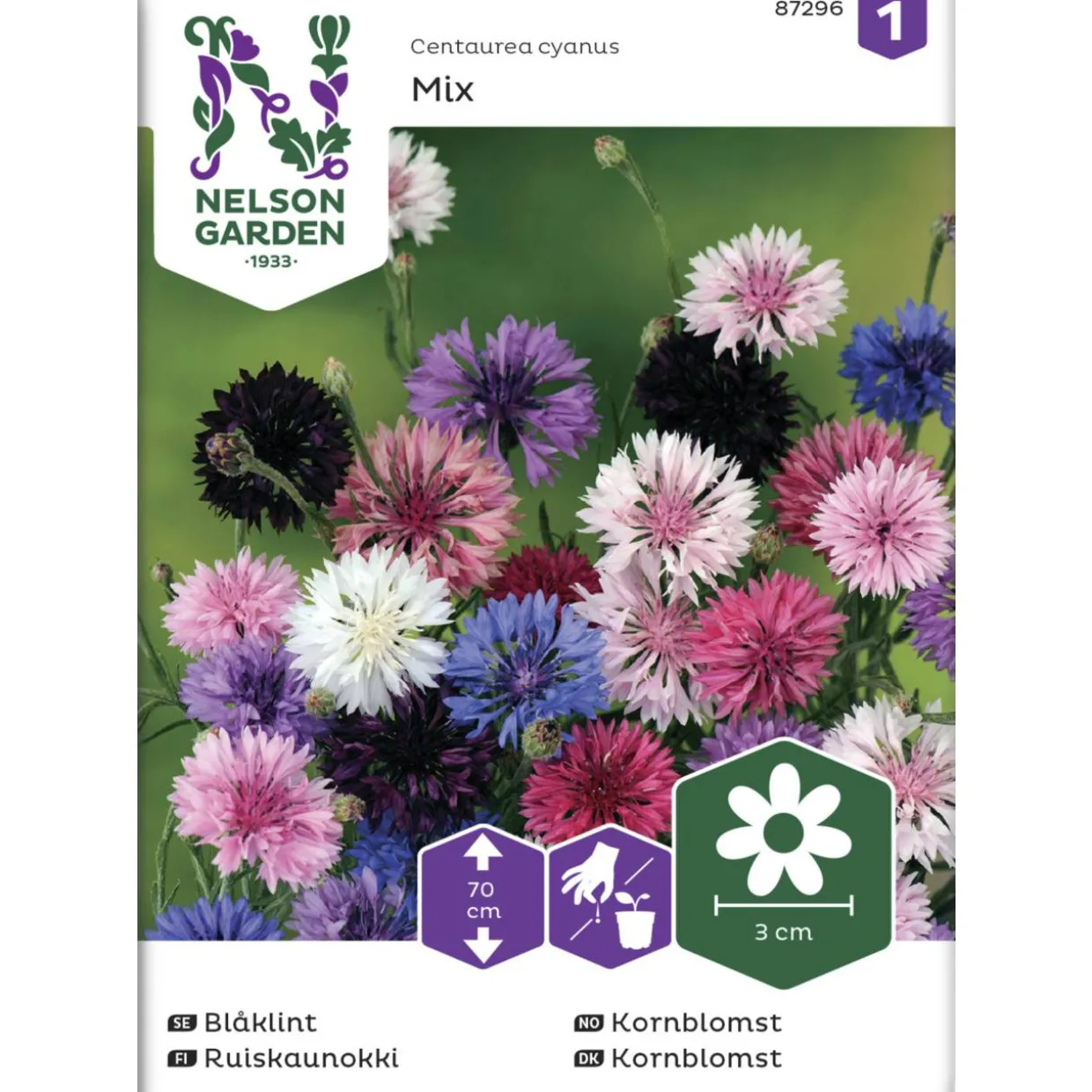 Ruiskaunokki siemen Nelson Garden Basic väriseos