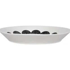 Ruokalautanen Kotikulta 25 cm Emma mustavalkoinen