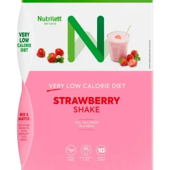 Ruokavalionkorvike Nutrilett 10 x 35 g VLCD Strawberry Shake