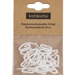 Rypytysnauhakoukku Kotikulta 20 kpl valkoinen