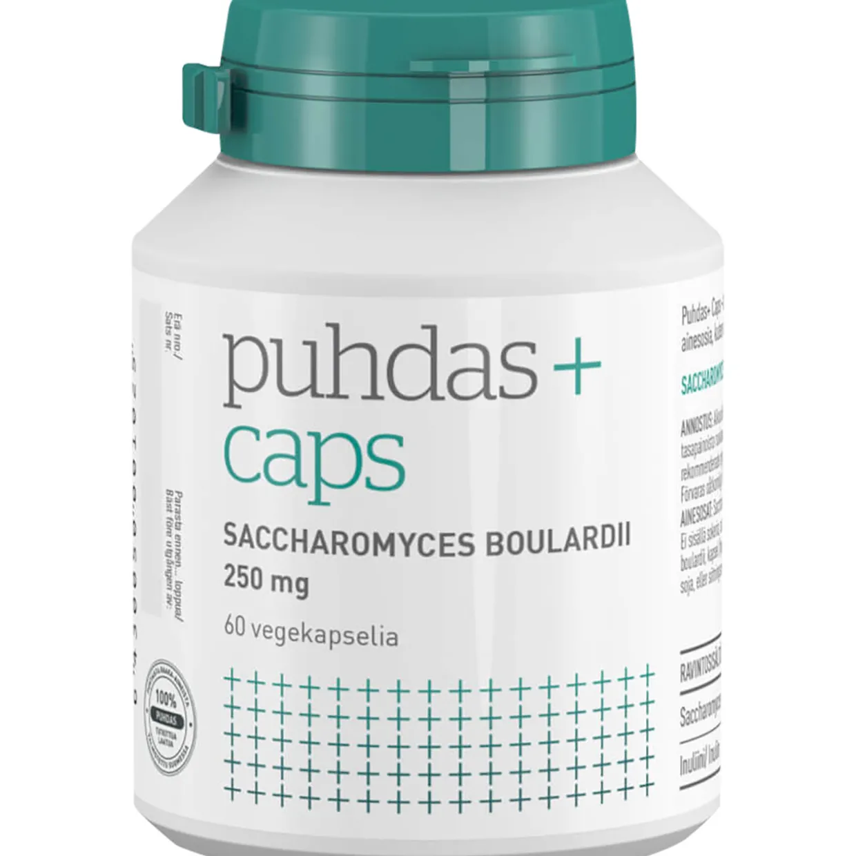 Saccharomyces Boulardii Puhdas+ 250 mg 60 kpl
