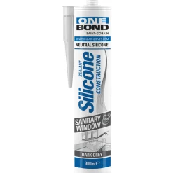 Saniteettisilikoni Onebond 300 ml, Tumman harmaa