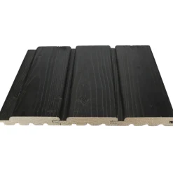 Saunapaneeli Cent STP 15x95x2400, Kuusi, Musta Saunasuoja