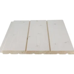 Saunapaneeli Cent STS(3) 15x95x2400, Kuusi, Valkoinen Saunasuoja
