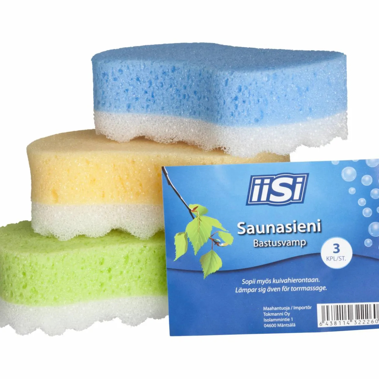 Saunasieni Iisi 3 kpl muotoiltu
