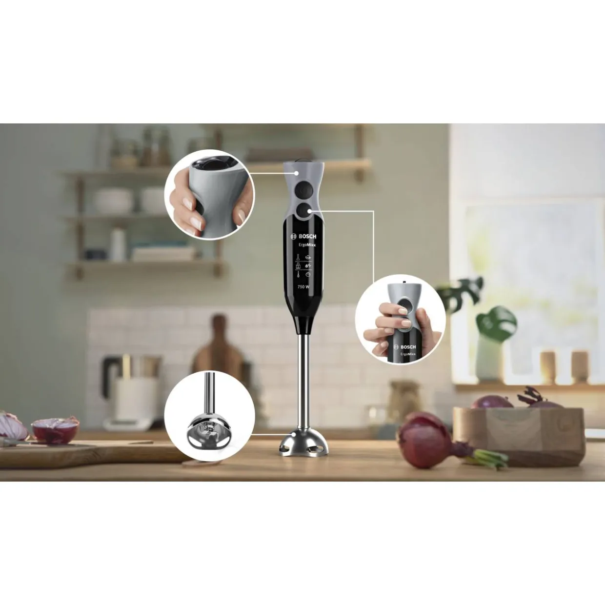Sauvasekoitin Bosch ErgoMixx 750 W