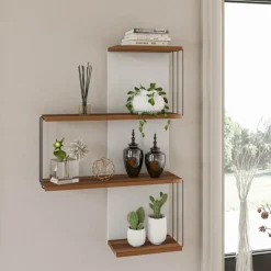 Seinähylly Chic Home 64 x 19 x 96 cm Karri