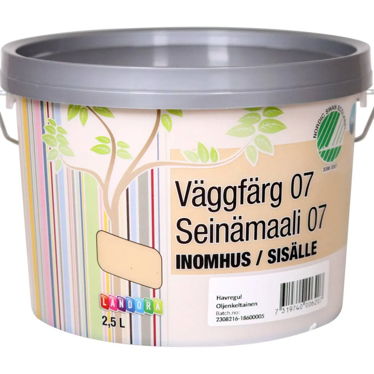 Seinämaali 07 2,5 l Oljenkeltainen