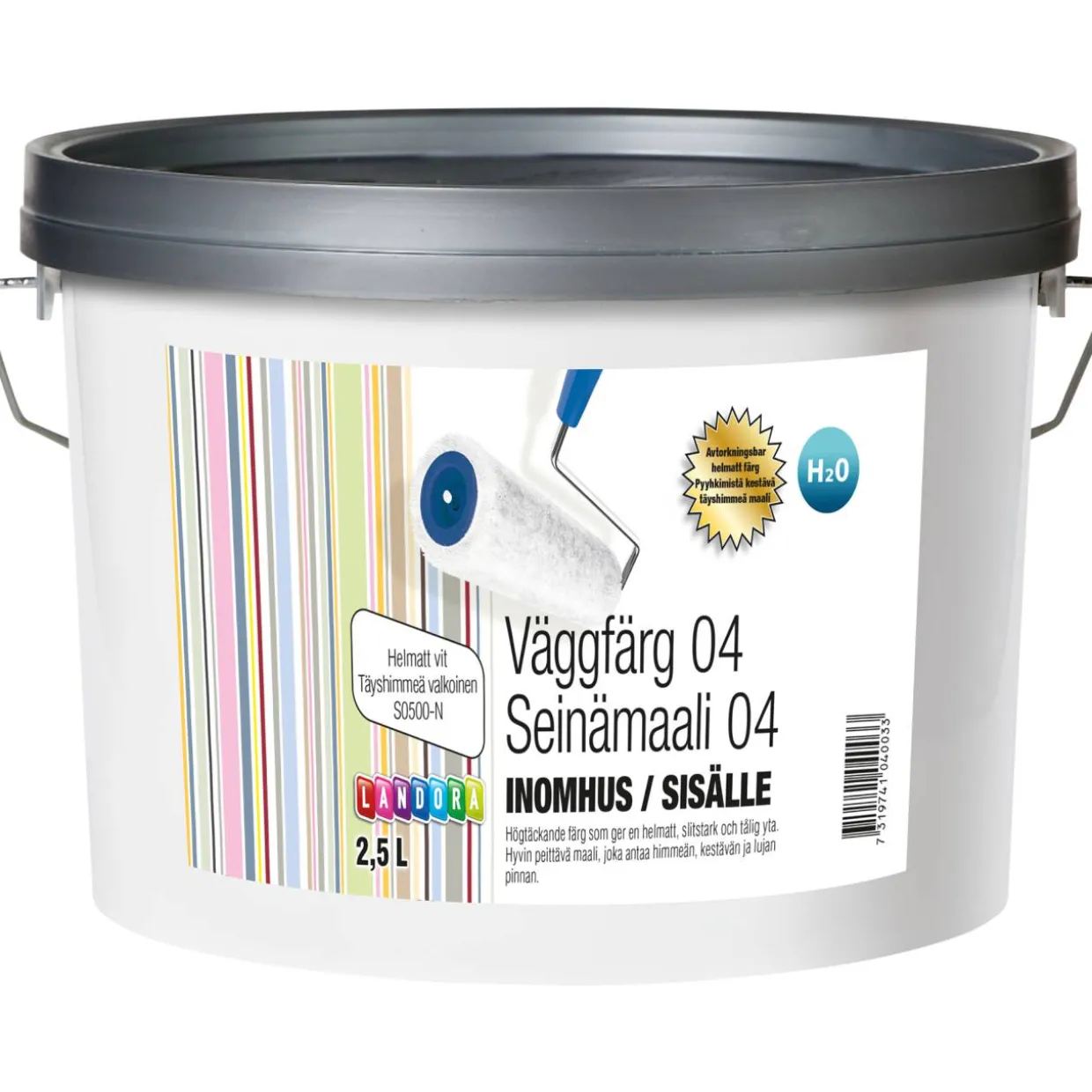 Seinämaali 04 2,5 l valkoinen himmeä