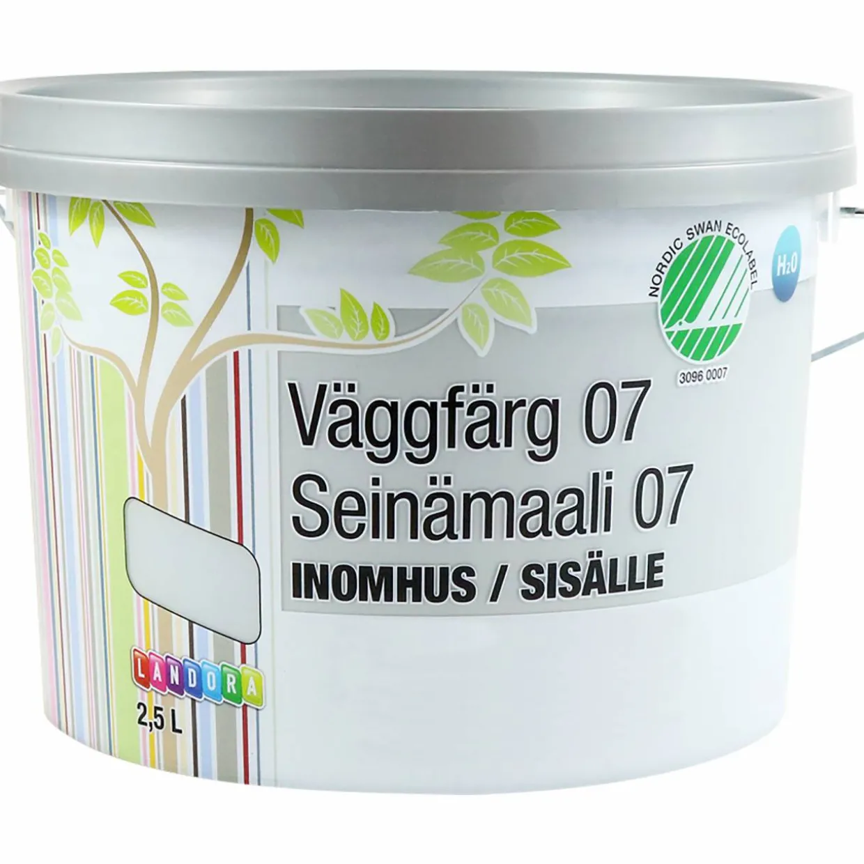 Seinämaali Landora 07 2,5 l valkoinen