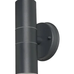 Seinävalaisin Alppila 2S IP44 GU10 Max 2 x 35 W antrasiitti