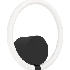 Seinävalaisin EGLO Caranacoa led 11,5W Ø26cm musta/valkoinen