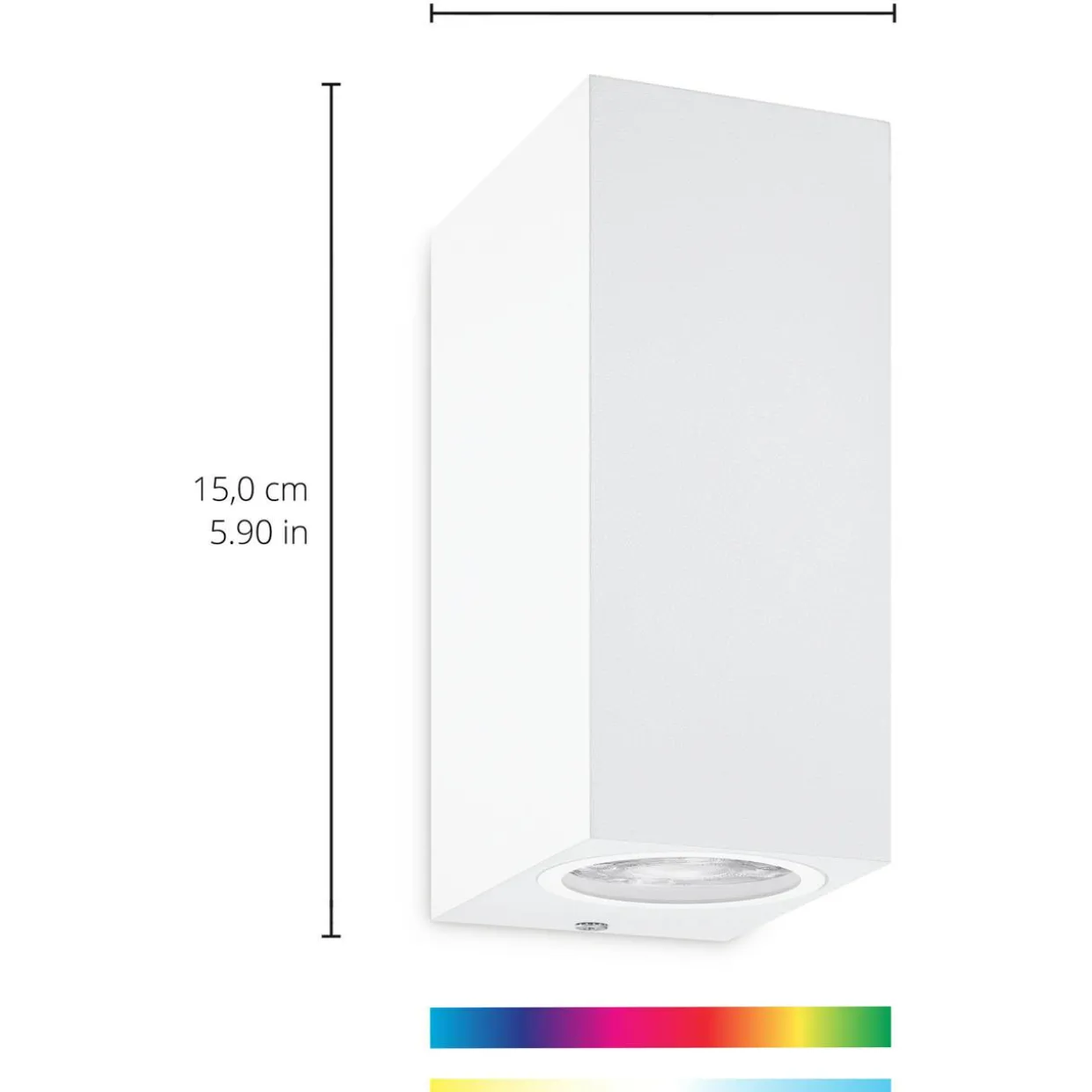 Seinävalaisin WiZ Up&Down valkoinen 2x5W RGB